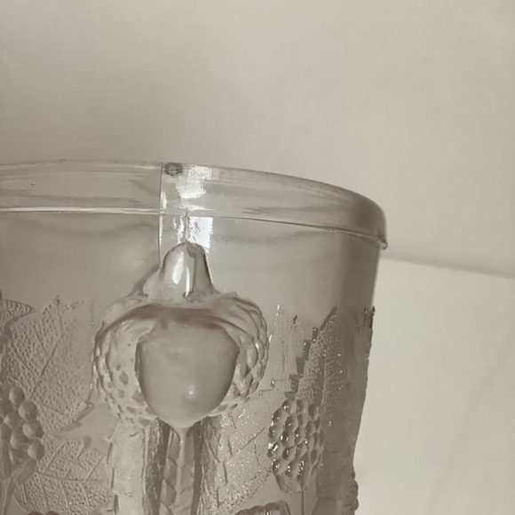 Antique EAPG Hobbs Brockunier Clear Glass Spooner ca 1870 blackberry pattern - Picture 15 of 16